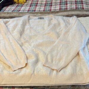 J. Crew Brushed Cashmere V-Neck Sweater